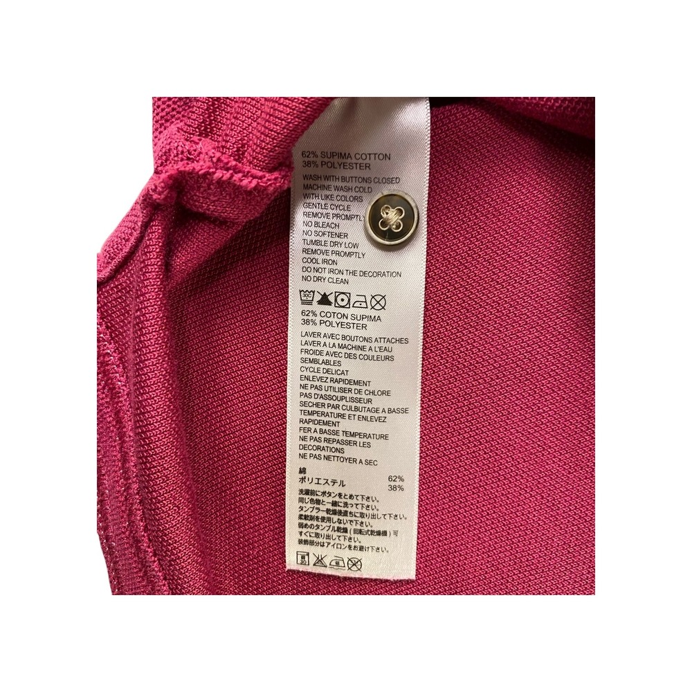 Tommy Bahama Mens Polo Shirt XL Burgundy Short‎ Sleeve Marlin Logo - Picture 5 of 8